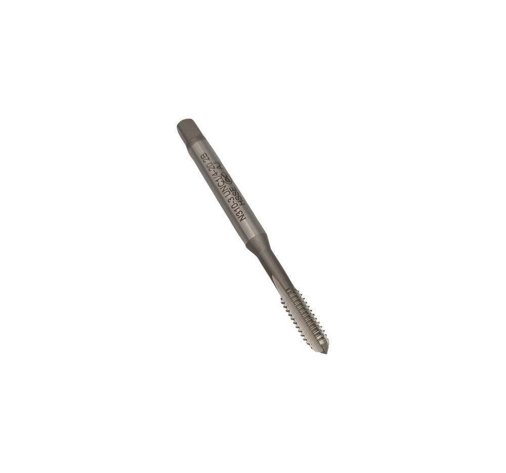 Мітчик дюймовий UNC 1/4" 20 ниток Р6М5К5 (HSS-E) потовщений хв. DIN371 N310-3 101448 DC Swiss
